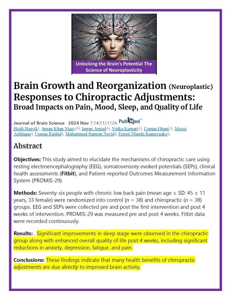 effects of chiropractic